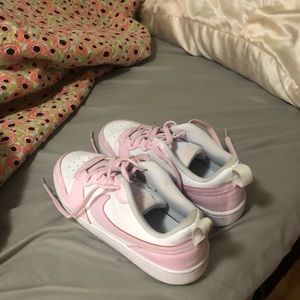 Pink Nike shoes